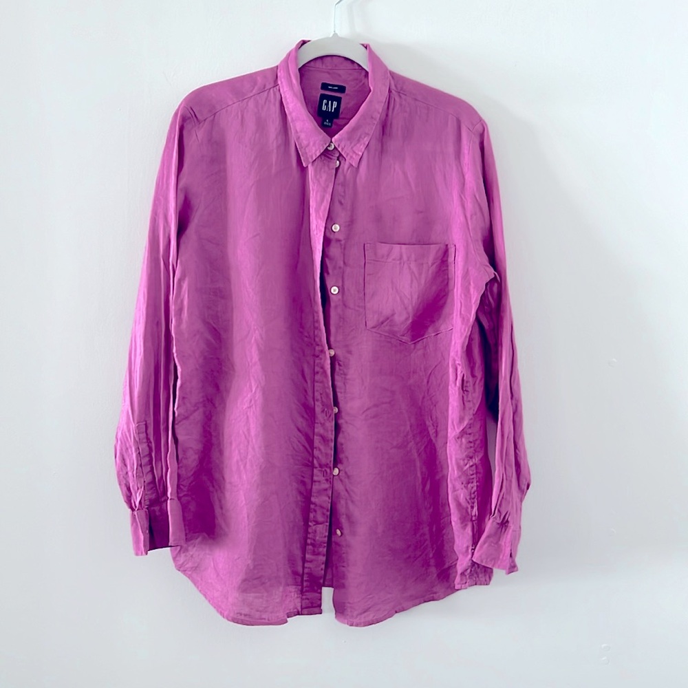 GAP Linen Boyfriend Shirt